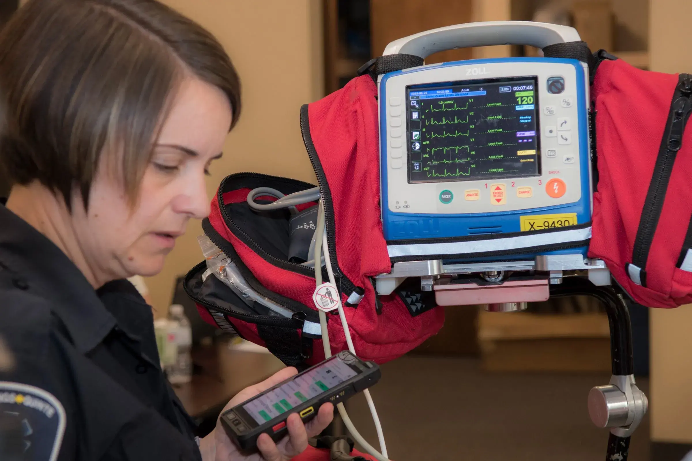 AUDREY’s image and voice recognition capabilities are promising to paramedics during emergency situations. Photo credit: DHS S&T/DRDC CSS