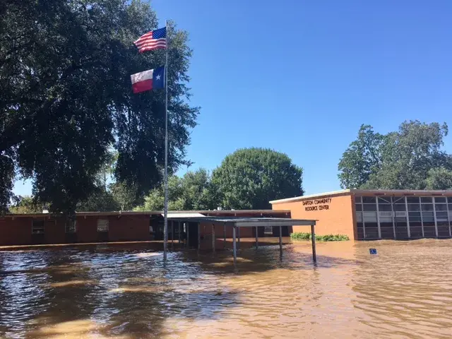 School that is flooded