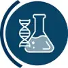 DNA and Chemical beaker icons